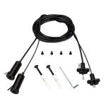 Подвес токопроводящий ARL-2x2m Set BLACK (Pad 15x2mm, 2x20AWG, провод 2x0.5) Arlight 041948