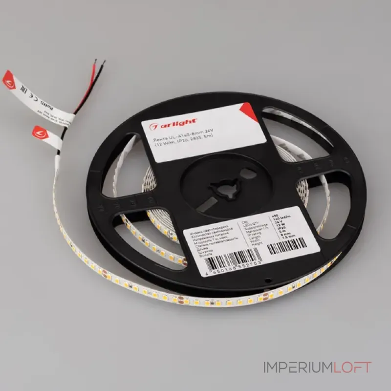 Светодиодная лента UL-A160-8mm 24V Warm3500 (12W/m, IP20, 2835, 5m) Arlight 042314 Светодиодная лента UL-A160-8mm 24V Warm3500 (12W/m, IP20, 2835, 5m) Arlight 042314