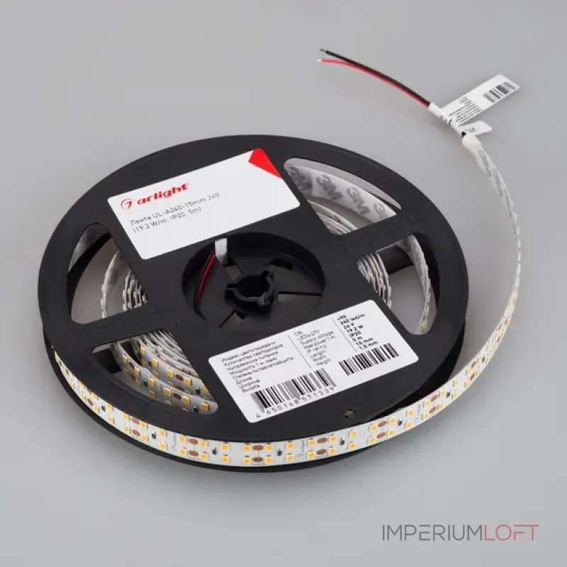 Светодиодная лента UL-A240-15mm 24V Warm3000 (19.2W/m, IP20, 5m) Arlight 042333