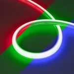 Светодиодная лента герметичная MOONLIGHT-TOP-G120-16x15mm 24V RGB (12W/m, IP67, 5m, wire x2, Вывод боковой) Arlight 042753