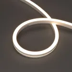 Светодиодная лента герметичная MOONLIGHT-SIDE-A140-12x17mm 24V Warm3000 (9.6W/m, IP67, 5m, wire x2, Вывод боковой) Arlight 042784