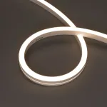Светодиодная лента герметичная MOONLIGHT-SIDE-A140-12x17mm 24V Warm3500 (9.6W/m, IP67, 5m, wire x2, Вывод боковой) Arlight 042785