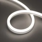 Светодиодная лента герметичная MOONLIGHT-SIDE-A140-12x24mm 24V Day5000 (9.6W/m, IP68, 5m, wire x2, Вывод прямой) Arlight 042800