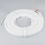 Светодиодная лента герметичная MOONLIGHT-SIDE-A140-12x24mm 24V Day5000 (9.6W/m, IP68, 5m, wire x2, Вывод прямой) Arlight 042800