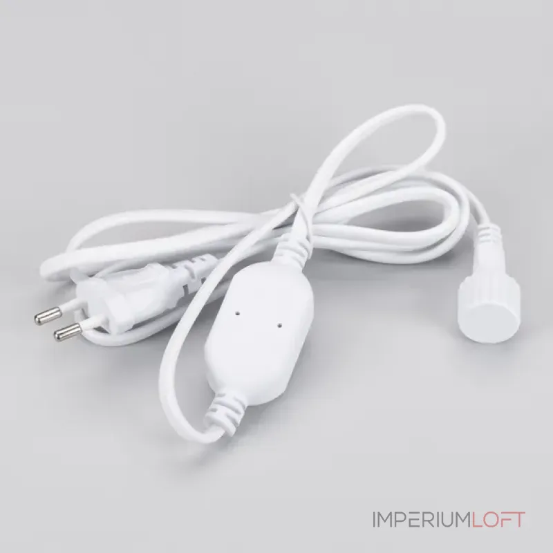 Шнур питания ARD-ICICLE-CLASSIC-1.5M White (230V, 1.6A, Ardecoled) Arlight 042830