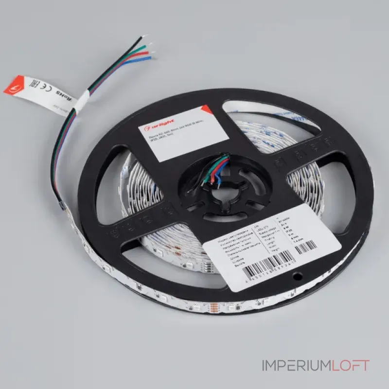 Светодиодная лента RZ-A60-8mm 24V RGB (8W/m, IP20, 2835, 5m) Arlight 042909