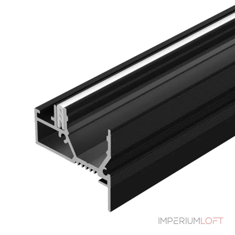 Профиль для светодиодной ленты STRETCH-20-WALL-D-SIDE-2000 BLACK Arlight 042947