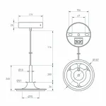Подвес SPX-HANG-R150-L1400 (BK) Arlight 043223