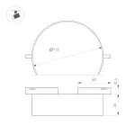 Трековый светильник Arlight MICROCOSM RONDO 43263