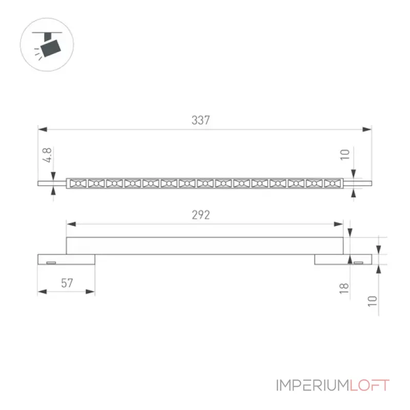 Трековый светильник Arlight MICROCOSM LASER 43276