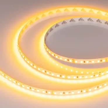 Светодиодная лента RT-A120-8mm 24V Gold (9.6W/m, IP20, 2835, 5m) Arlight 043385