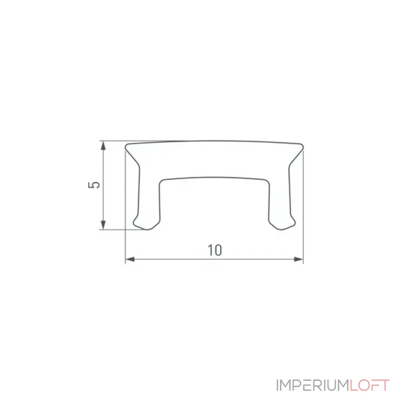 Рассеиватель W10-5000 SILICONE Arlight 043661