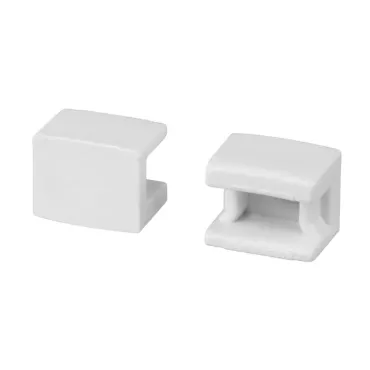 Заглушка PLINTUS-FANTOM-BENT WHITE глухая Arlight 043664