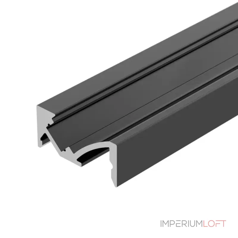 Профиль для светодиодной ленты SL-BEVEL-W21-2000 ANOD BLACK Arlight 043688