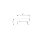 Рассеиватель SL-BEVEL-W21-2000 OPAL Arlight 043689