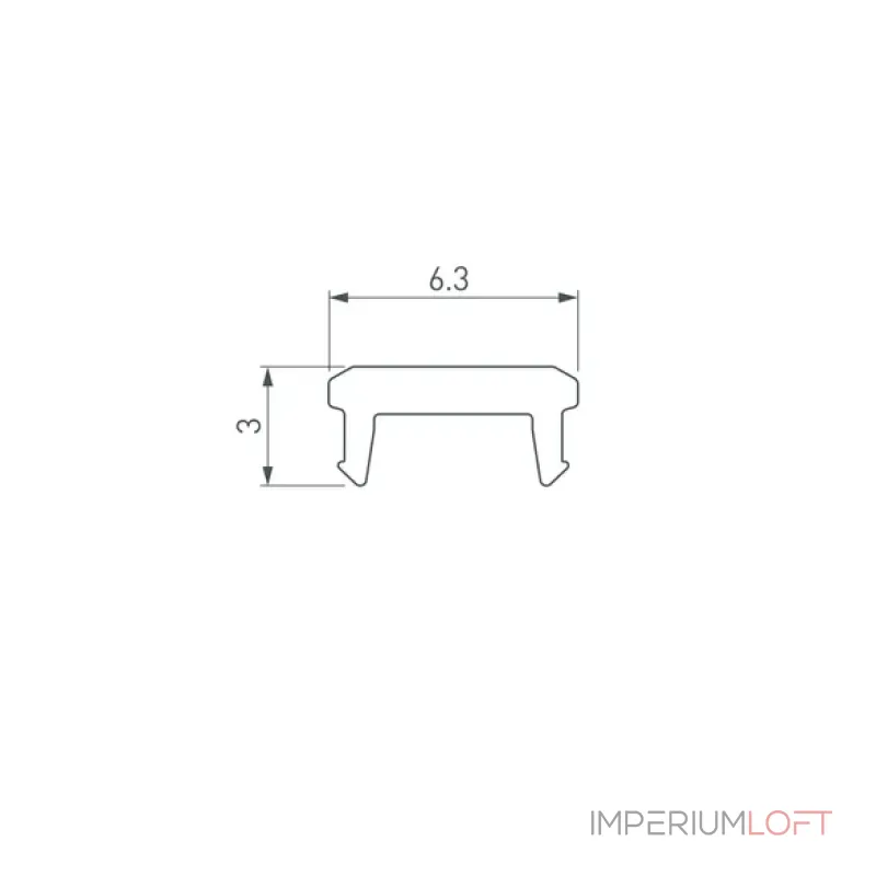 Рассеиватель SL-BEVEL-W21-2000 OPAL Arlight 043689