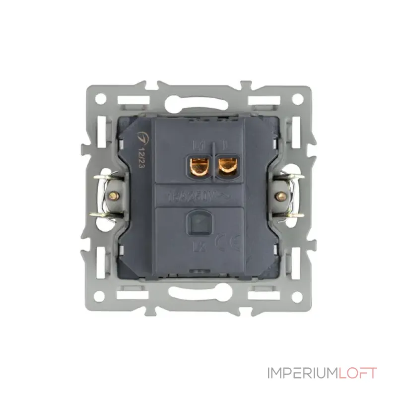 Механизм выключателя одноклавишный непроходной SWT-MK01-PL-WH (250V, 16A) Arlight 043710