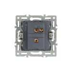 Механизм выключателя одноклавишный проходной SWT-MKP1-PL-WH (250V, 16A) Arlight 043714