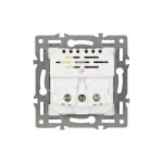 Механизм розетки с USB зарядкой SCT-MUAA-PL-BK (250V, 16A) Arlight 043734
