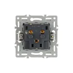 Механизм розетки влагозащищённый SCT-MCP-PL-BK (250V, 16A) Arlight 043746