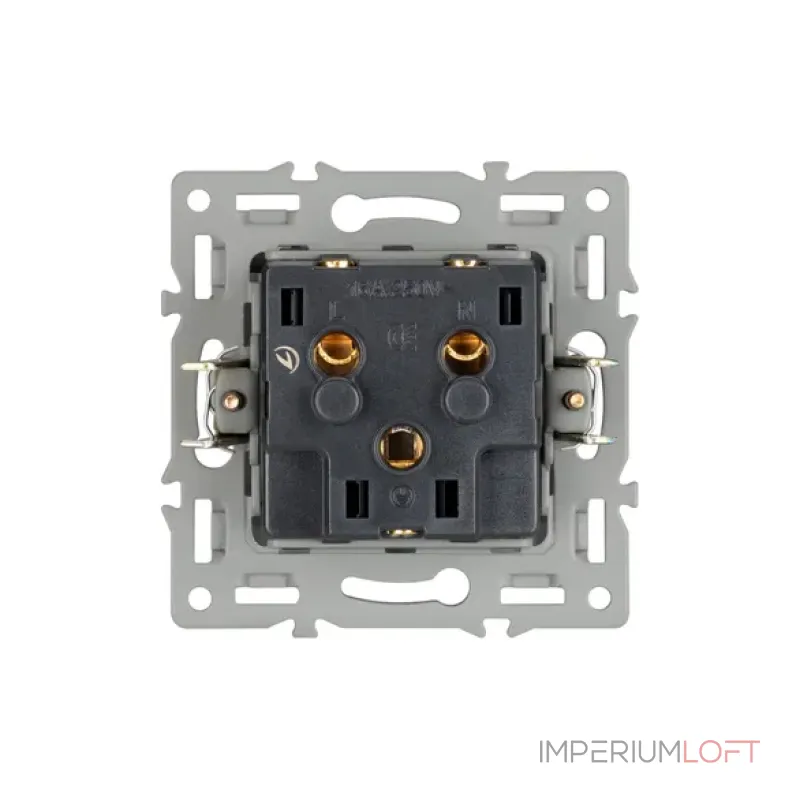 Механизм розетки влагозащищённый SCT-MCP-PL-BK (250V, 16A) Arlight 043746