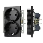 Механизм электрической розетки SCT-MEUD-PL-BK (250V, 16A) Arlight 043765