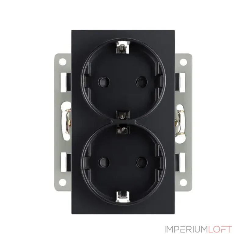 Механизм электрической розетки SCT-MEUD-PL-BK (250V, 16A) Arlight 043765