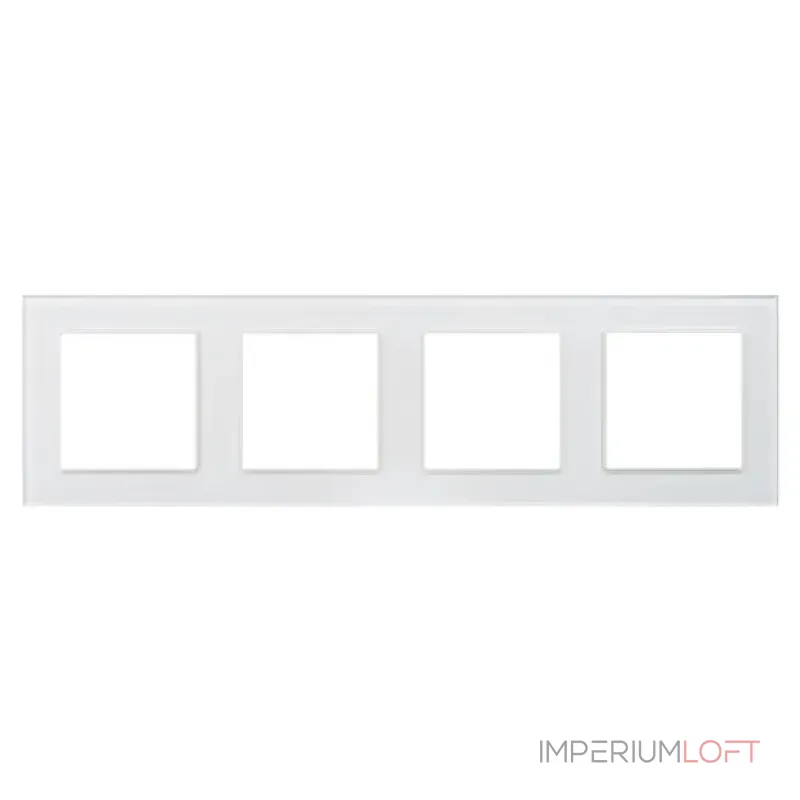 Рамка стеклянная FRM-GLARE-GS-4-WH Arlight 043802