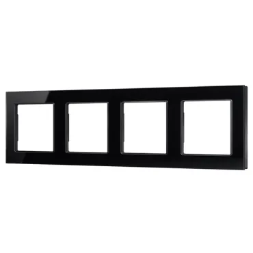 Рамка стеклянная FRM-GLARE-GS-4-BK Arlight 043803 Рамка стеклянная FRM-GLARE-GS-4-BK Arlight 043803