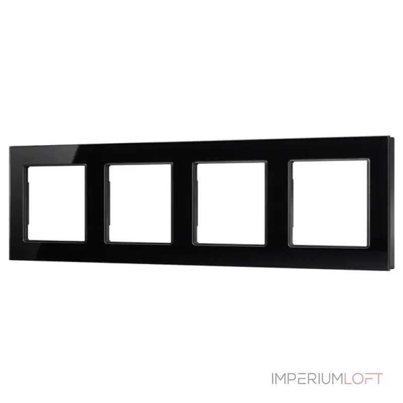 Рамка стеклянная FRM-GLARE-GS-4-BK Arlight 043803 Рамка стеклянная FRM-GLARE-GS-4-BK Arlight 043803