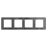 Рамка стеклянная FRM-GLARE-GS-4-BK Arlight 043803