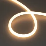 Светодиодная лента герметичная MOONLIGHT-TOP-S-M560-D13mm 24V Warm2700 (13W/m, IP65, 5m, wire x1, трос, Вывод прямой) Arlight 043815