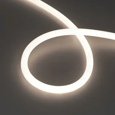Светодиодная лента герметичная MOONLIGHT-TOP-S-M560-D13mm 24V Day4300 (13W/m, IP65, 5m, wire x1, трос, Вывод прямой) Arlight 043817