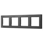 Рамка алюминиевая FRM-PRESTO-ALS-4-BK Arlight 043862