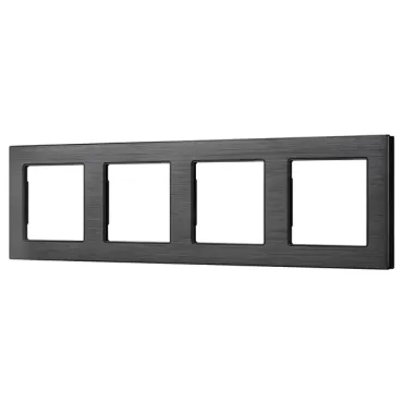 Рамка алюминиевая FRM-PRESTO-ALS-4-BK Arlight 043862