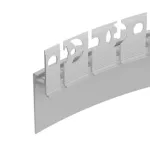 Заглушка PLINTUS-FANTOM-BENT WHITE с отверстием Arlight 043898