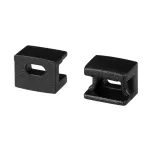 Заглушка PLINTUS-FANTOM-BENT BLACK с отверстием Arlight 043905
