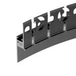 Заглушка PLINTUS-FANTOM-BENT BLACK с отверстием Arlight 043905