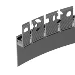 Заглушка PLINTUS-FANTOM-BENT BLACK с отверстием Arlight 043905