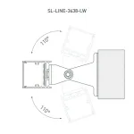 Профиль для светодиодной ленты SL-LINE-3638-LW-3000 WHITE Arlight 043975