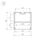 Профиль для светодиодной ленты SL-LINE-5050-LW-3000 ANOD Arlight 043976