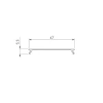 Рассеиватель SL-W45-LW-3000 OPAL Arlight 043979