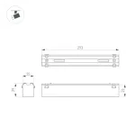 Трековый светильник Arlight VIBE FLAT 44178