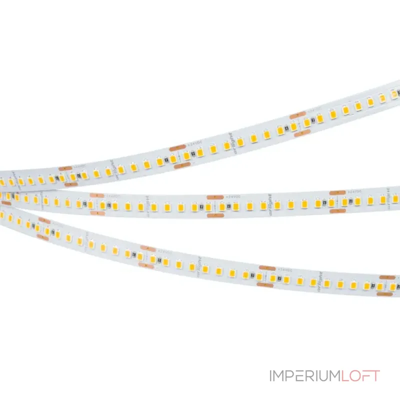 Светодиодная лента UL-A180-10mm 24V Warm3000 (12W/m, IP20, 5m, высок.эфф.180 лм/Вт) Arlight 044515