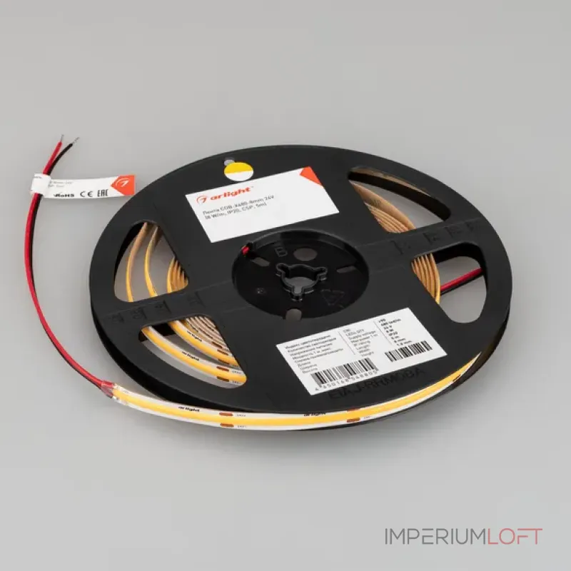Светодиодная лента COB-X480-8mm 24V Warm3500 (8W/m, IP20, CSP, 5m) Arlight 044575