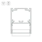 Профиль для светодиодной ленты SL-LINE-4050-3L-2000 ANOD BLACK Arlight 044670
