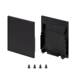 Заглушка SL-LINE-4050-3L-LOW BLACK глухая Arlight 044677