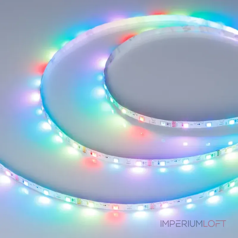 Светодиодная лента SPI-RZ-F60-6mm 12V RGB-PX1-BPT (7W/m, IP20, 3535, 5m) Arlight 044684