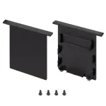 Заглушка SL-LINIA52-3L-F-LOW BLACK глухая Arlight 044706