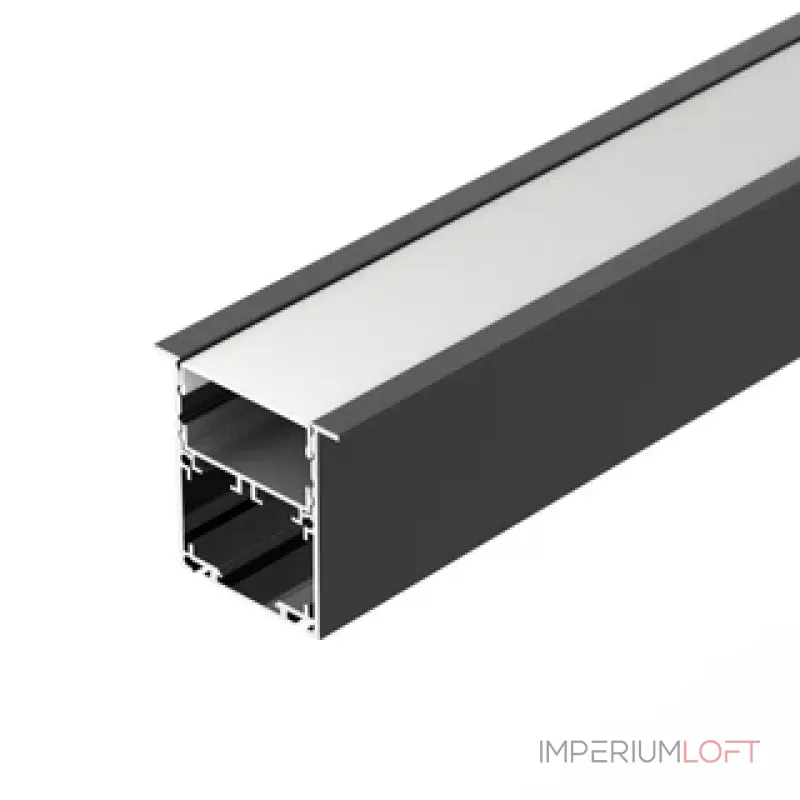 Заглушка SL-LINIA52-3L-F-MIDDLE BLACK глухая Arlight 044708